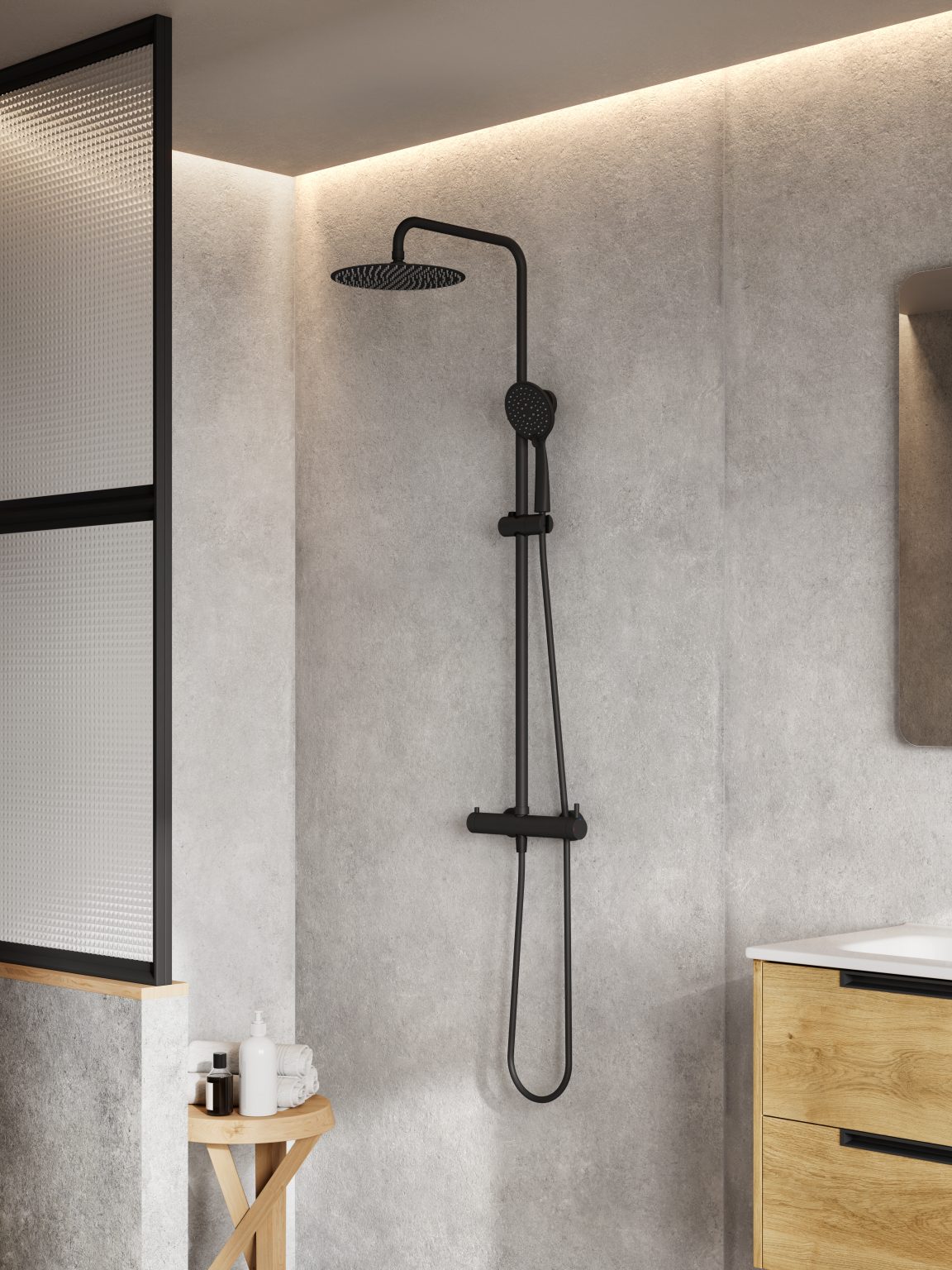 Rain_Monomando_columna_Negro