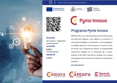 Microsoft PowerPoint - BEC_PYME INNOVA_FEDER A3 EMPRESA